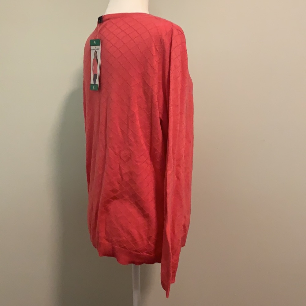 HILARY RADLEY - deep coral button down - Picture 3 of 7